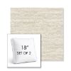 Picture of Tundra Varadero | Set of 2 | 18" Sunbrella Boxed Square Outdoor Throw Pillows with Premium Inserts