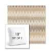 Picture of Valley Dune | Set of 2 | 18" Sunbrella Boxed Square Outdoor Throw Pillows with Premium Inserts