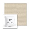 Picture of Wadi Fog | Set of 2 | 18" Sunbrella Boxed Square Outdoor Throw Pillows with Premium Inserts