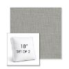 Picture of Willa Celery | Set of 2 | 18" Sunbrella Boxed Square Outdoor Throw Pillows with Premium Inserts