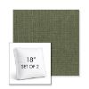 Picture of Willa Frond | Set of 2 | 18" Sunbrella Boxed Square Outdoor Throw Pillows with Premium Inserts