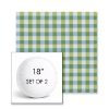 Picture of Above Mantis | Set of 2 | 18" Sunbrella Boxed Round Outdoor Throw Pillows with Premium Inserts