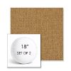 Picture of Abstraction Honey | Set of 2 | 18" Sunbrella Boxed Round Outdoor Throw Pillows with Premium Inserts