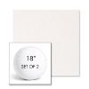 Picture of Abstraction Snow | Set of 2 | 18" Sunbrella Boxed Round Outdoor Throw Pillows with Premium Inserts