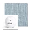 Picture of Adena Celeste | Set of 2 | 18" Sunbrella Boxed Round Outdoor Throw Pillows with Premium Inserts