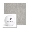 Picture of Adena Pebble | Set of 2 | 18" Sunbrella Boxed Round Outdoor Throw Pillows with Premium Inserts