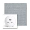 Picture of Ambrose Chambray | Set of 2 | 18" Sunbrella Boxed Round Outdoor Throw Pillows with Premium Inserts