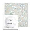 Picture of Ariana Dew | Set of 2 | 18" Sunbrella Boxed Round Outdoor Throw Pillows with Premium Inserts
