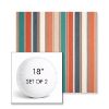 Picture of Ascend Punch | Set of 2 | 18" Sunbrella Boxed Round Outdoor Throw Pillows with Premium Inserts