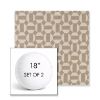 Picture of Assemble Sand | Set of 2 | 18" Sunbrella Boxed Round Outdoor Throw Pillows with Premium Inserts