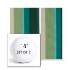 Picture of Beaming Lagoon | Set of 2 | 18" Sunbrella Boxed Round Outdoor Throw Pillows with Premium Inserts