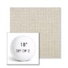 Picture of Blend Linen | Set of 2 | 18" Sunbrella Boxed Round Outdoor Throw Pillows with Premium Inserts