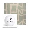 Picture of Brushstroke Duckegg | Set of 2 | 18" Sunbrella Boxed Round Outdoor Throw Pillows with Premium Inserts