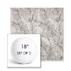 Picture of Calm Graphite | Set of 2 | 18" Sunbrella Boxed Round Outdoor Throw Pillows with Premium Inserts
