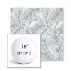 Picture of Calm Laurel | Set of 2 | 18" Sunbrella Boxed Round Outdoor Throw Pillows with Premium Inserts