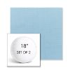Picture of Canvas Air Blue | Set of 2 | 18" Sunbrella Boxed Round Outdoor Throw Pillows with Premium Inserts