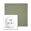 Picture of Canvas Almond | Set of 2 | 18" Sunbrella Boxed Round Outdoor Throw Pillows with Premium Inserts
