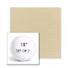 Picture of Canvas Antique Beige | Set of 2 | 18" Sunbrella Boxed Round Outdoor Throw Pillows with Premium Inserts