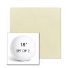 Picture of Canvas Canvas | Set of 2 | 18" Sunbrella Boxed Round Outdoor Throw Pillows with Premium Inserts