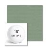 Picture of Canvas Celadon | Set of 2 | 18" Sunbrella Boxed Round Outdoor Throw Pillows with Premium Inserts