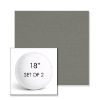 Picture of Canvas Charcoal | Set of 2 | 18" Sunbrella Boxed Round Outdoor Throw Pillows with Premium Inserts
