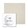 Picture of Canvas Cloud | Set of 2 | 18" Sunbrella Boxed Round Outdoor Throw Pillows with Premium Inserts