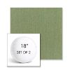 Picture of Canvas Fern | Set of 2 | 18" Sunbrella Boxed Round Outdoor Throw Pillows with Premium Inserts
