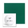 Picture of Canvas Forest Green | Set of 2 | 18" Sunbrella Boxed Round Outdoor Throw Pillows with Premium Inserts