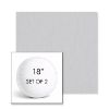 Picture of Canvas Marble | Set of 2 | 18" Sunbrella Boxed Round Outdoor Throw Pillows with Premium Inserts