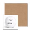 Picture of Canvas Raffia | Set of 2 | 18" Sunbrella Boxed Round Outdoor Throw Pillows with Premium Inserts