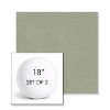 Picture of Canvas Seasalt | Set of 2 | 18" Sunbrella Boxed Round Outdoor Throw Pillows with Premium Inserts