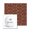 Picture of Carat Grenat | Set of 2 | 18" Sunbrella Boxed Round Outdoor Throw Pillows with Premium Inserts