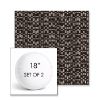 Picture of Carat Onyx | Set of 2 | 18" Sunbrella Boxed Round Outdoor Throw Pillows with Premium Inserts
