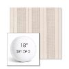 Picture of Carlo Graphite | Set of 2 | 18" Sunbrella Boxed Round Outdoor Throw Pillows with Premium Inserts