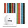 Picture of Carousel Confetti | Set of 2 | 18" Sunbrella Boxed Round Outdoor Throw Pillows with Premium Inserts