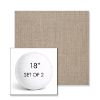 Picture of Cast Ash | Set of 2 | 18" Sunbrella Boxed Round Outdoor Throw Pillows with Premium Inserts