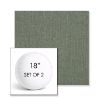 Picture of Cast Sage | Set of 2 | 18" Sunbrella Boxed Round Outdoor Throw Pillows with Premium Inserts