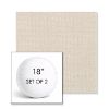 Picture of Charmer Parchment | Set of 2 | 18" Sunbrella Boxed Round Outdoor Throw Pillows with Premium Inserts