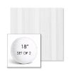Picture of Compose Linen | Set of 2 | 18" Sunbrella Boxed Round Outdoor Throw Pillows with Premium Inserts