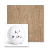Picture of Crush Camel | Set of 2 | 18" Sunbrella Boxed Round Outdoor Throw Pillows with Premium Inserts