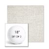 Picture of Crush Cloud | Set of 2 | 18" Sunbrella Boxed Round Outdoor Throw Pillows with Premium Inserts