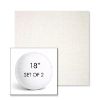 Picture of Crush Snow | Set of 2 | 18" Sunbrella Boxed Round Outdoor Throw Pillows with Premium Inserts