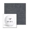 Picture of Dither Slate | Set of 2 | 18" Sunbrella Boxed Round Outdoor Throw Pillows with Premium Inserts