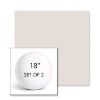 Picture of Dither Snow | Set of 2 | 18" Sunbrella Boxed Round Outdoor Throw Pillows with Premium Inserts