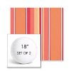 Picture of Dolce Mango | Set of 2 | 18" Sunbrella Boxed Round Outdoor Throw Pillows with Premium Inserts