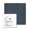 Picture of Dumont Shibori | Set of 2 | 18" Sunbrella Boxed Round Outdoor Throw Pillows with Premium Inserts
