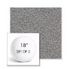 Picture of Dumont Slate | Set of 2 | 18" Sunbrella Boxed Round Outdoor Throw Pillows with Premium Inserts