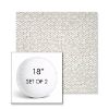 Picture of Dumont Stucco | Set of 2 | 18" Sunbrella Boxed Round Outdoor Throw Pillows with Premium Inserts