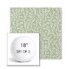 Picture of Eberly Spring | Set of 2 | 18" Sunbrella Boxed Round Outdoor Throw Pillows with Premium Inserts