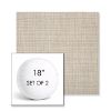 Picture of Echo Ash | Set of 2 | 18" Sunbrella Boxed Round Outdoor Throw Pillows with Premium Inserts